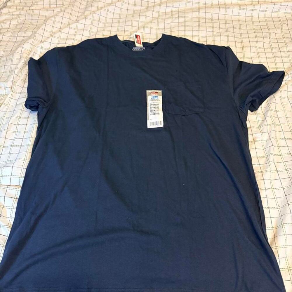 Dickies Navy Blue Pocket T-Shirt Size 2XL